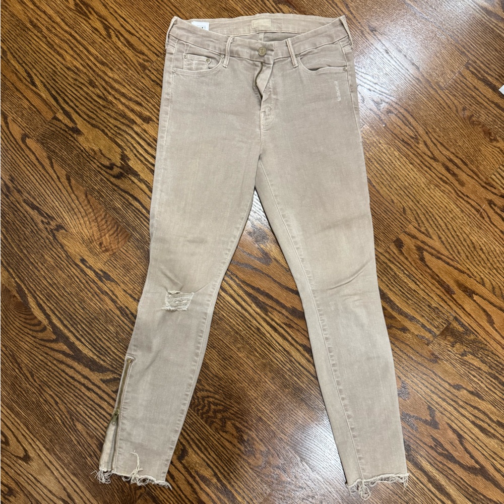 MOTHER the looker zip fray
